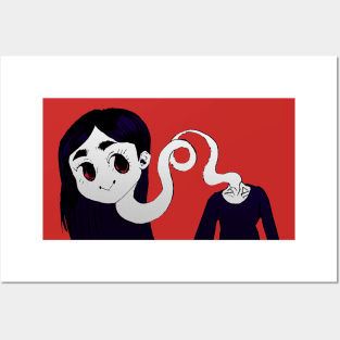 Rokurokubi Long-Neck Woman Yokai Posters and Art